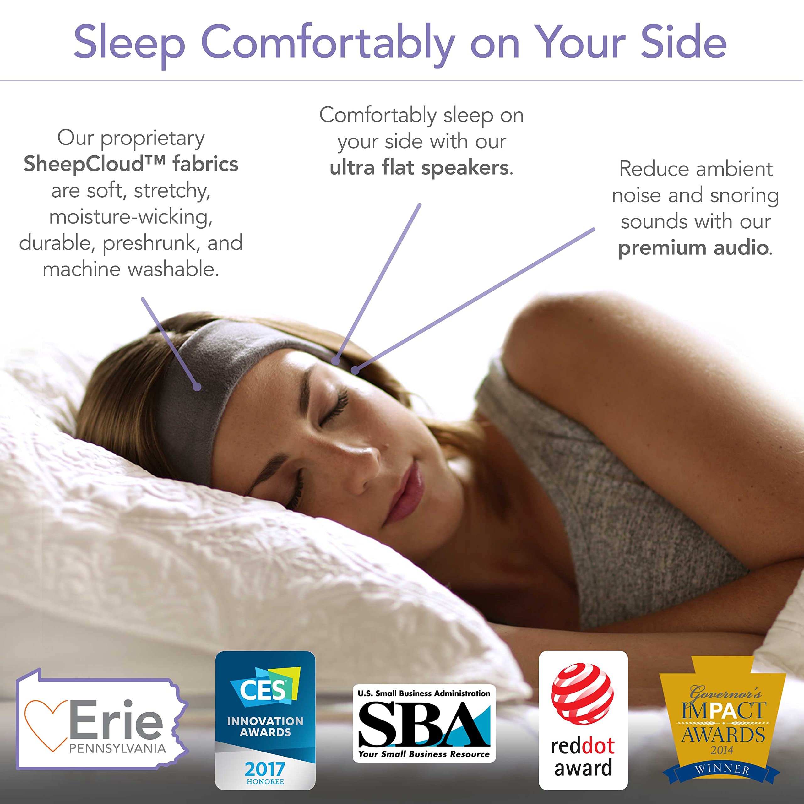 SleepPhones Effortless V8 Auriculares -Negro - Imagen 3