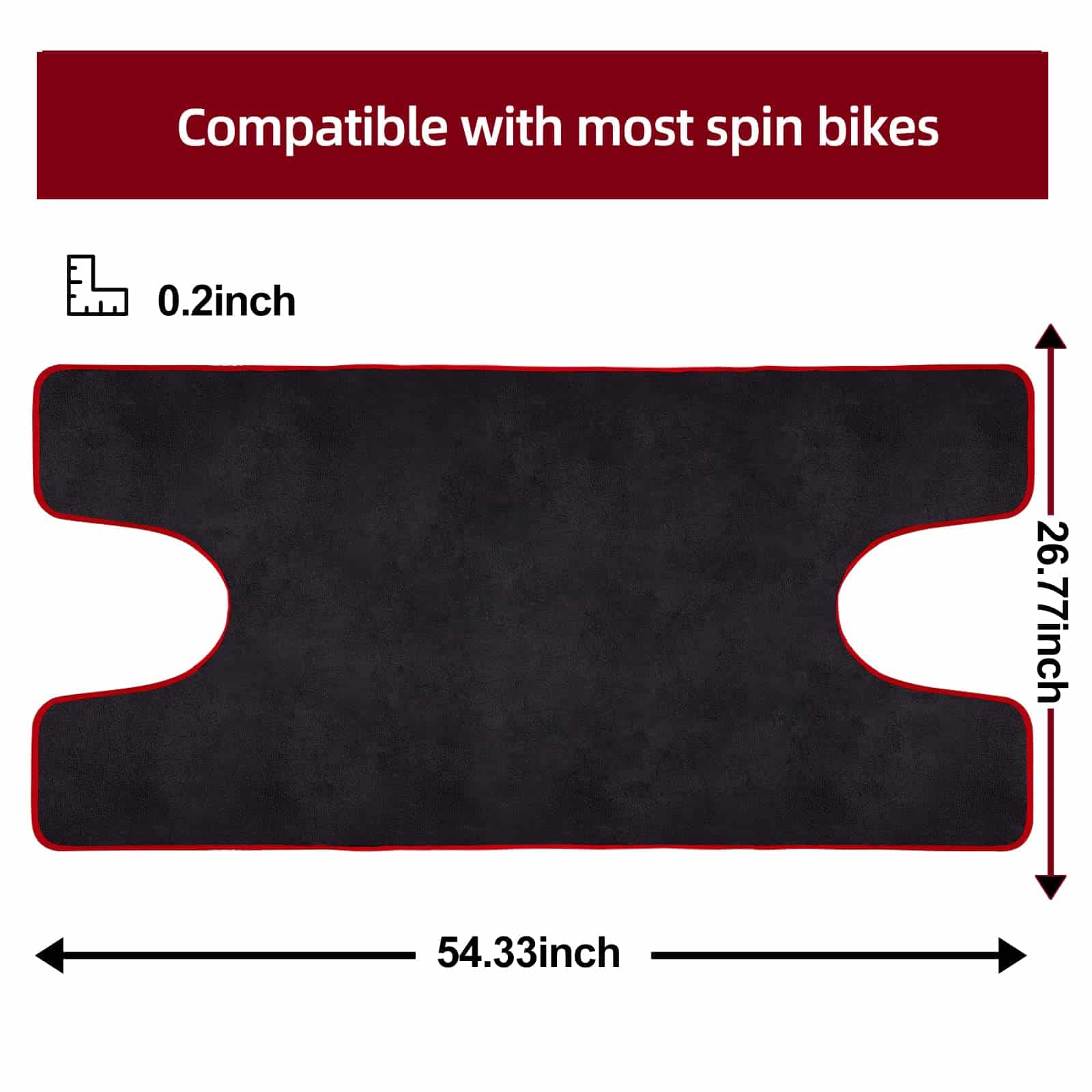 Toalla de Mat para Bicicleta Estática, Super Absorbente, - Imagen 6