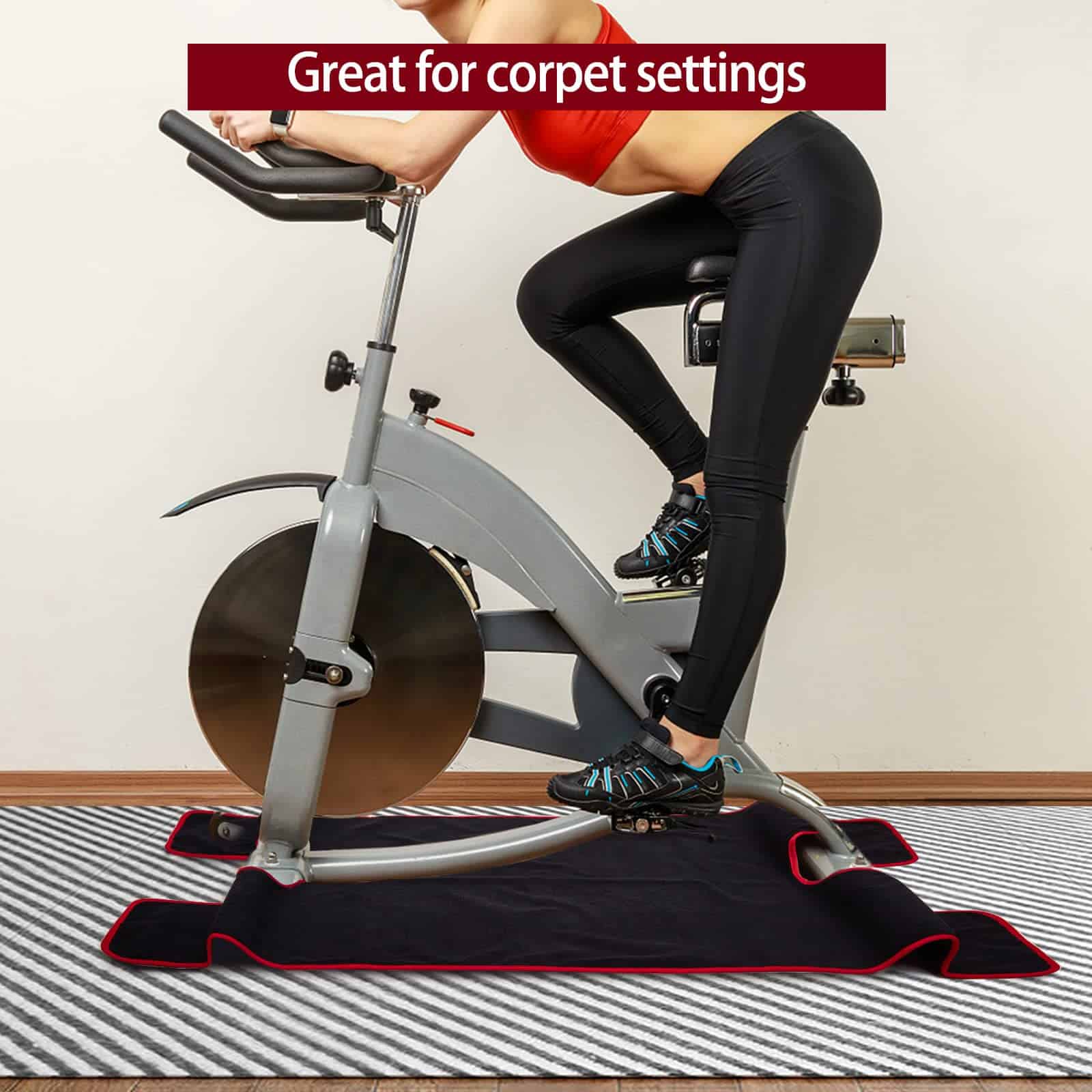 Toalla de Mat para Bicicleta Estática, Super Absorbente, - Imagen 9