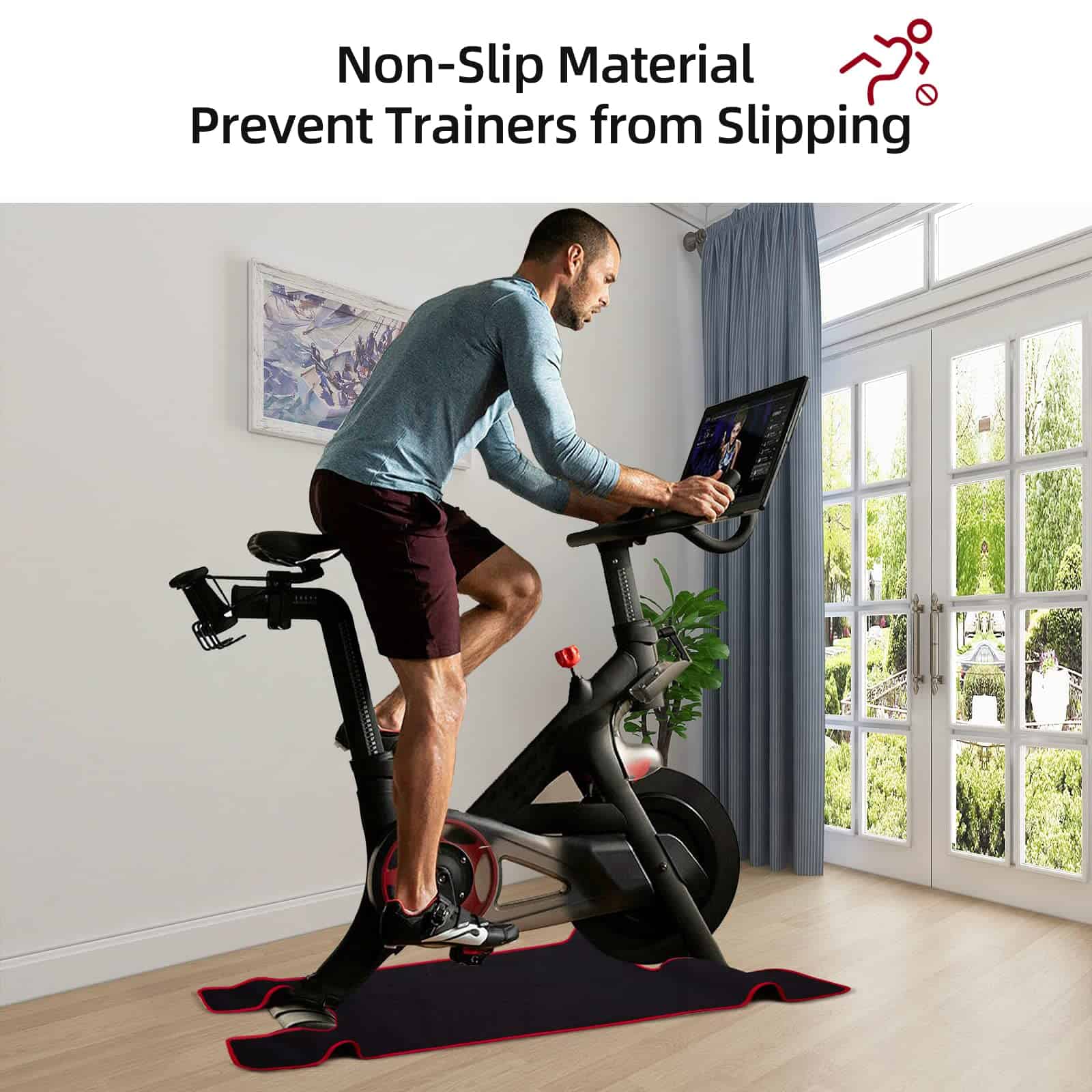 Toalla de Mat para Bicicleta Estática, Super Absorbente, - Imagen 4