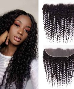 Cierre Frontal de Onda Profunda 13x4 de Oreja a Oreja 100%