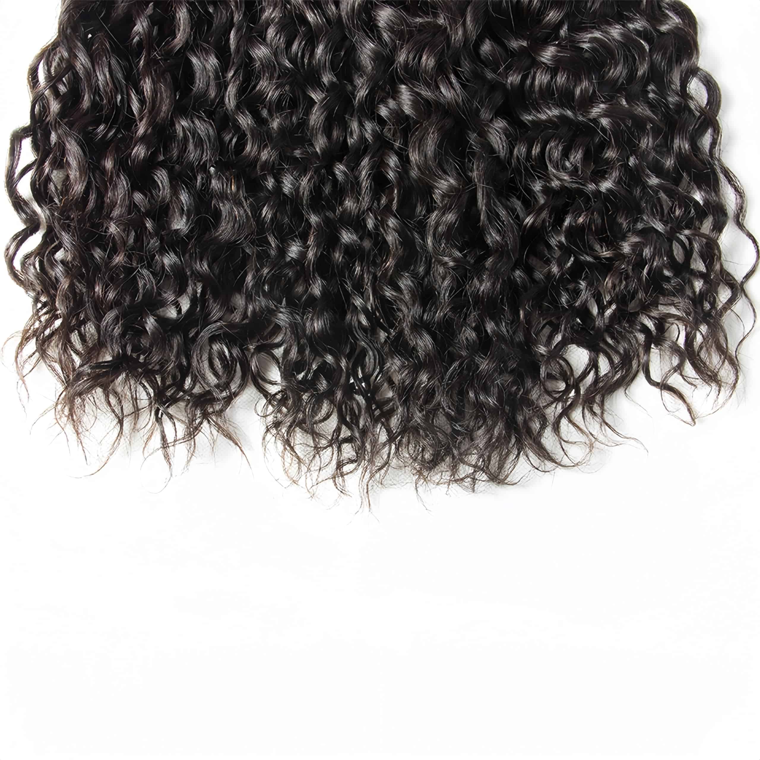 Czrleaty Brazilian Water Wave Bundles Con Cierre de Encaje - Imagen 8