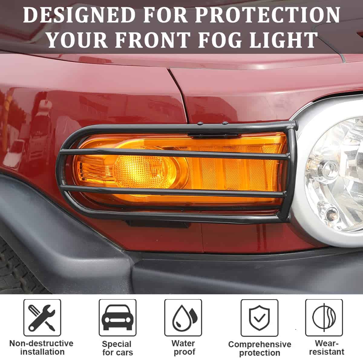 YUECHI Protector de Faros delanteros para automóvil, - Imagen 5