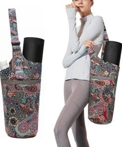 Bolsa de yoga IwIeIaIrI con bolsillo grande y bolsillo con
