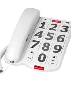 Teléfono con cable de teclas grandes VDTG, tono de timbre