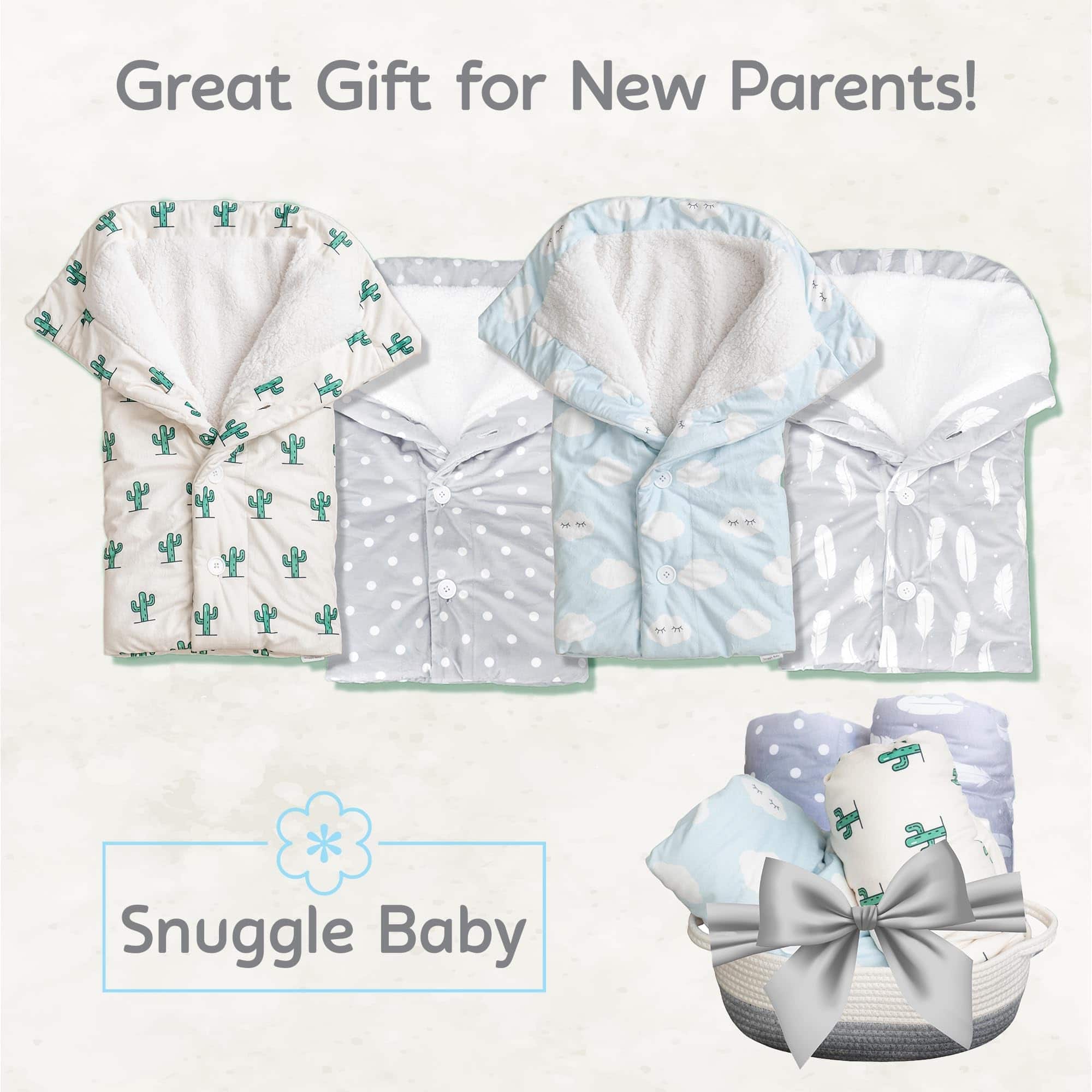 Manta de envoltura Snuggle Baby - Nubes Blancas - Mantas de - Imagen 9