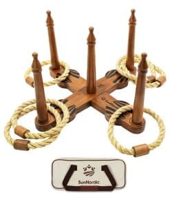 Juego de Anillos de Madera SunNordic, Juego de Yarda de