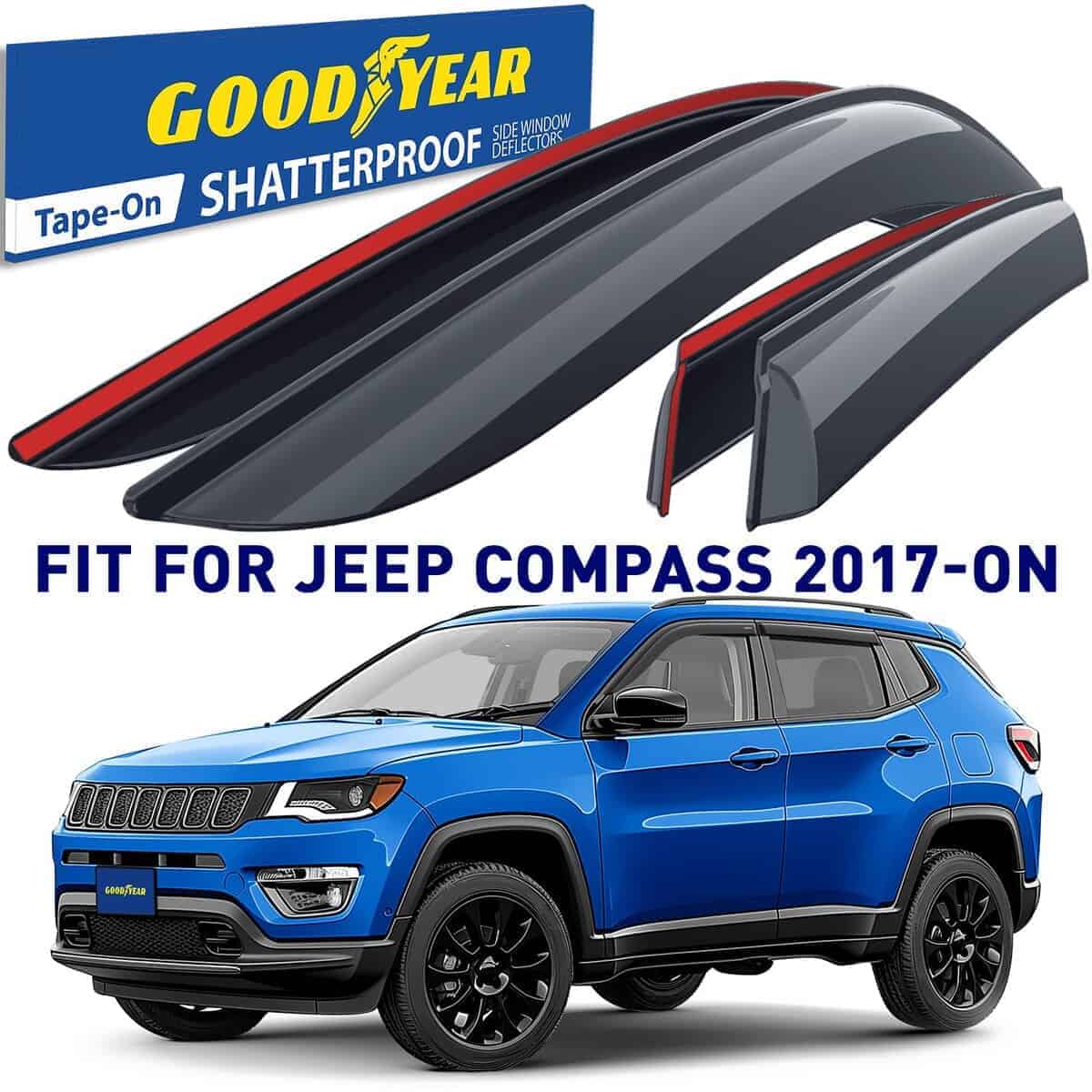 Deflectores de ventana irrompibles -Humo Premium - Imagen 3