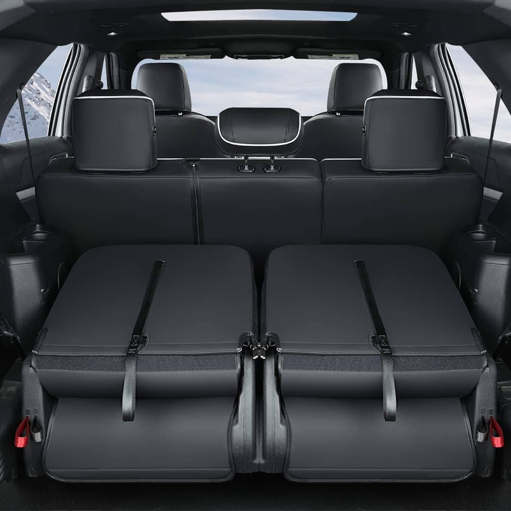 GIANT PANDA Fundas de Asiento de Coche de Cuero Pu para 7 - Imagen 7