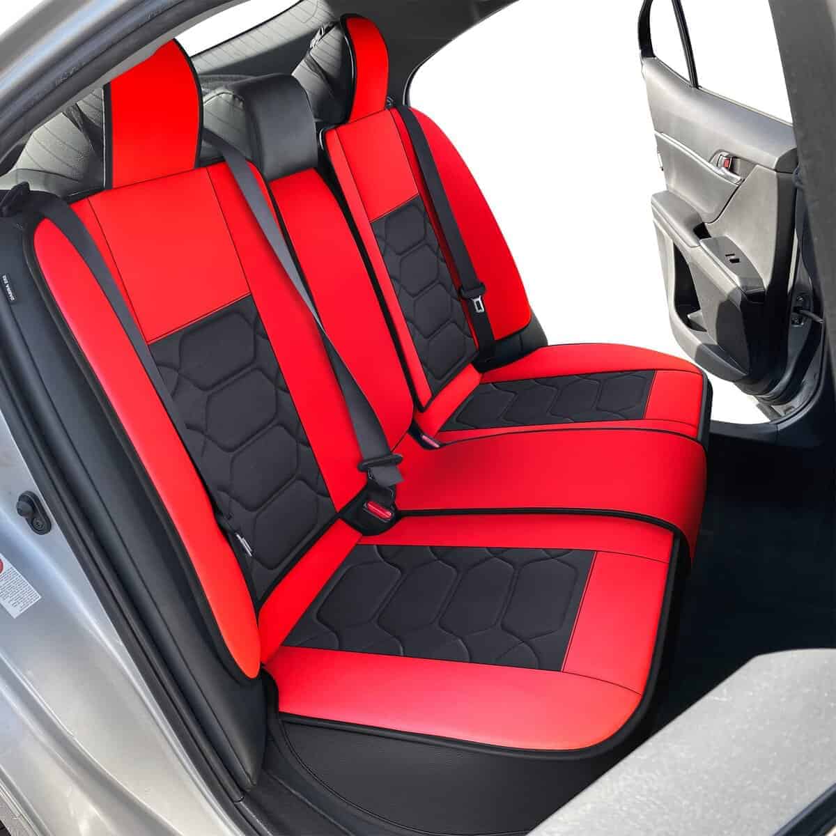 Cubiertas de asiento a medida OASIS AUTO para -Negro y Rojo - Imagen 9