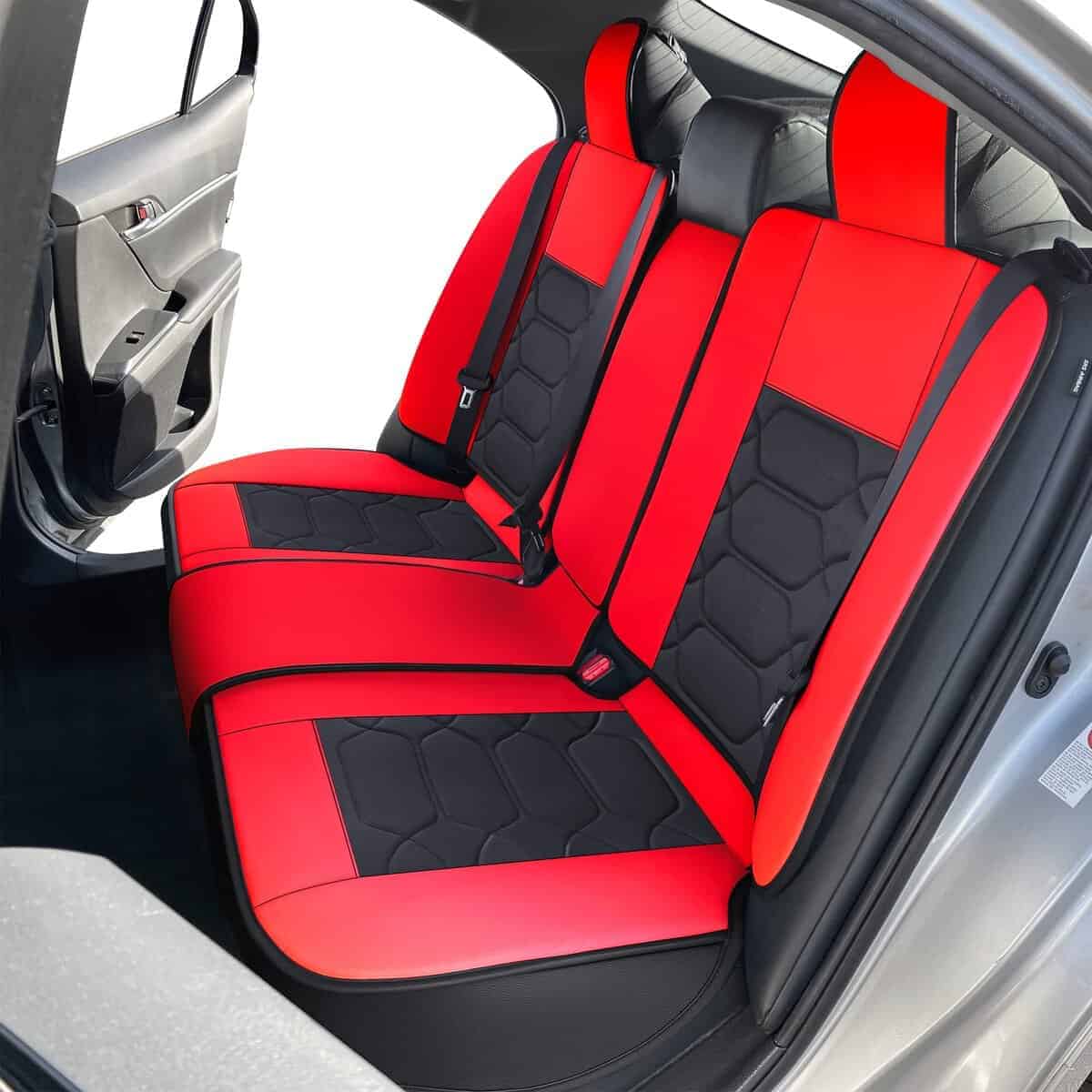 Cubiertas de asiento a medida OASIS AUTO para -Negro y Rojo - Imagen 5
