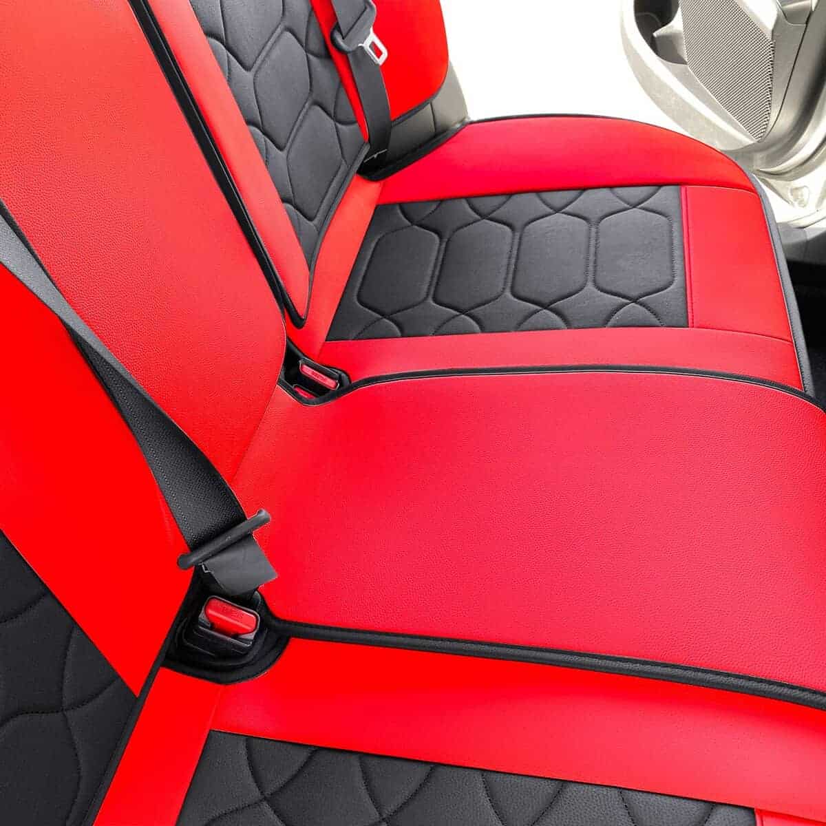 Cubiertas de asiento a medida OASIS AUTO para -Negro y Rojo - Imagen 7