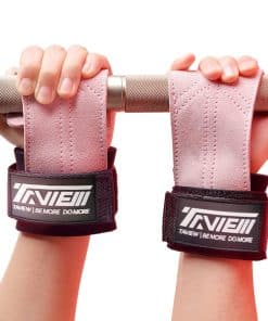 TAVIEW Ganchos de Muñeca para Levantamiento de Pesas para