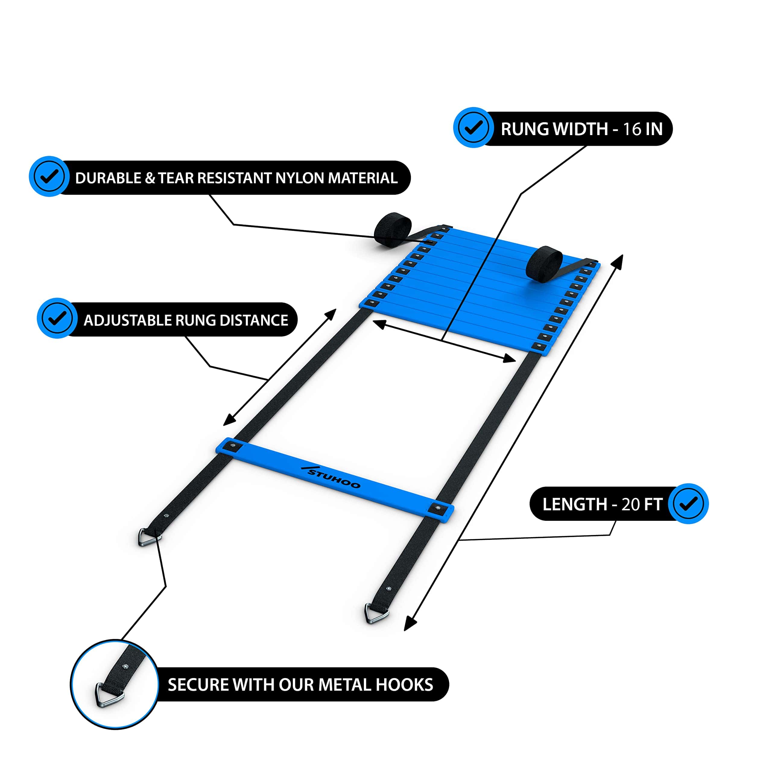 Set de Equipos de Entrenamiento de Agilidad -Azul - Imagen 4
