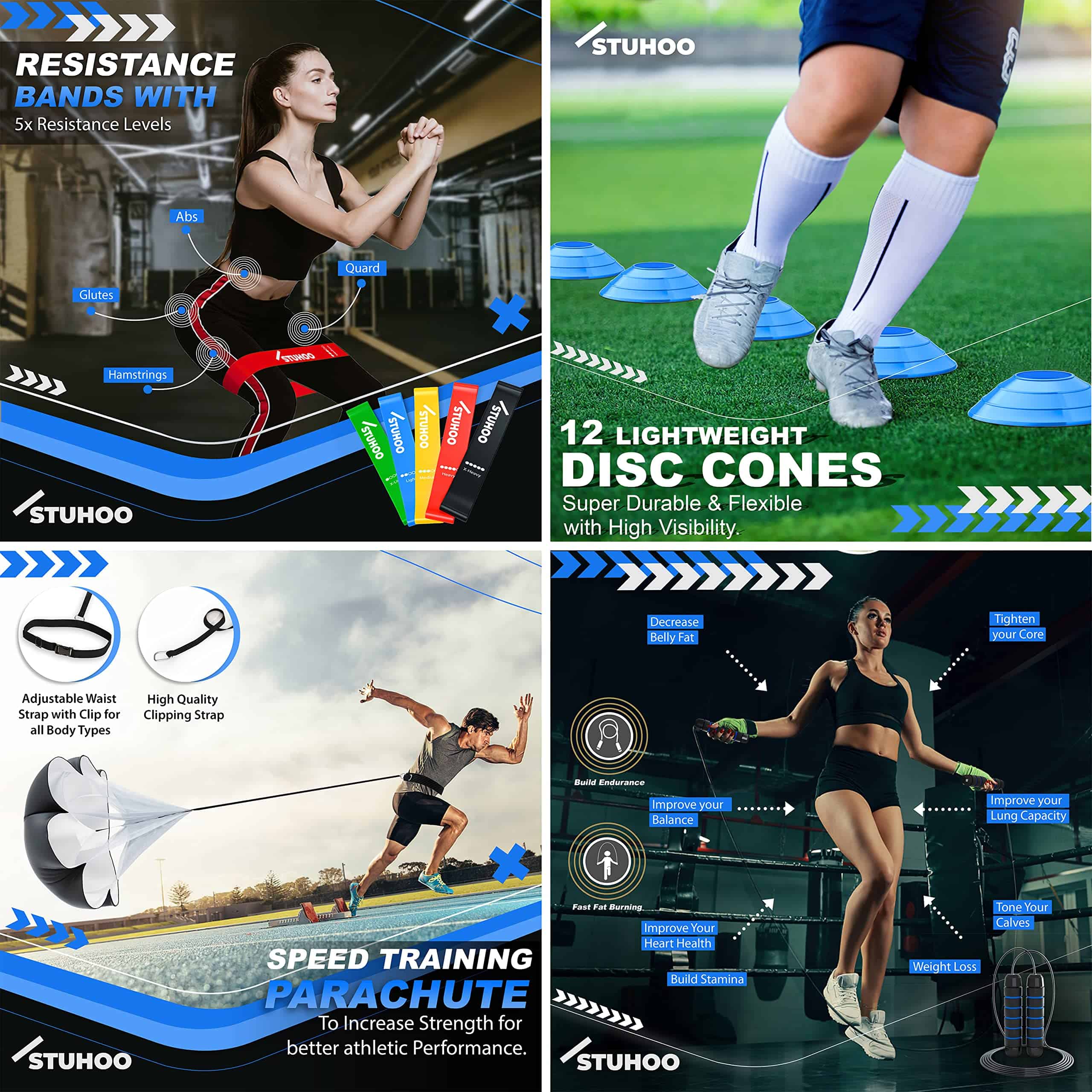 Set de Equipos de Entrenamiento de -Azul - Imagen 7