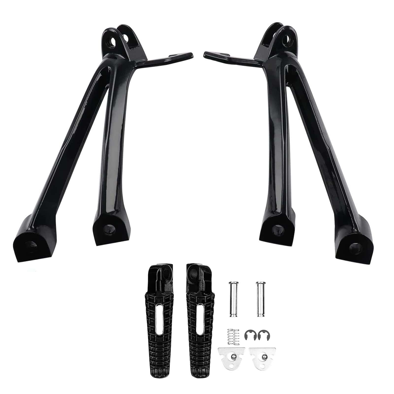 Soporte de reposapiés trasero negro para pasajeros de - Imagen 6