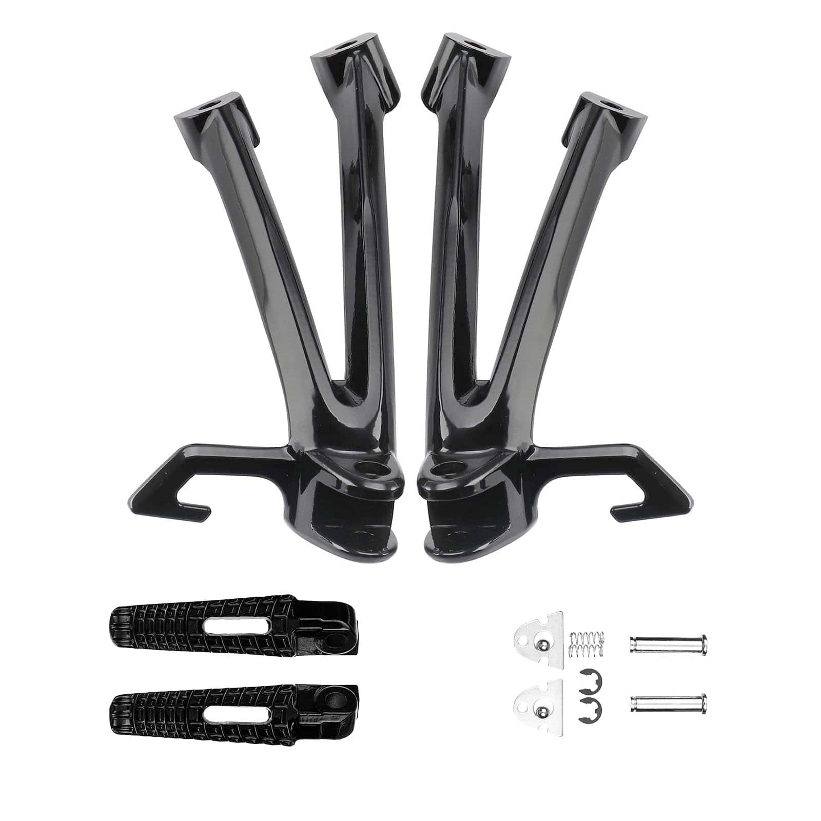 Soporte de reposapiés trasero negro para pasajeros de - Imagen 5