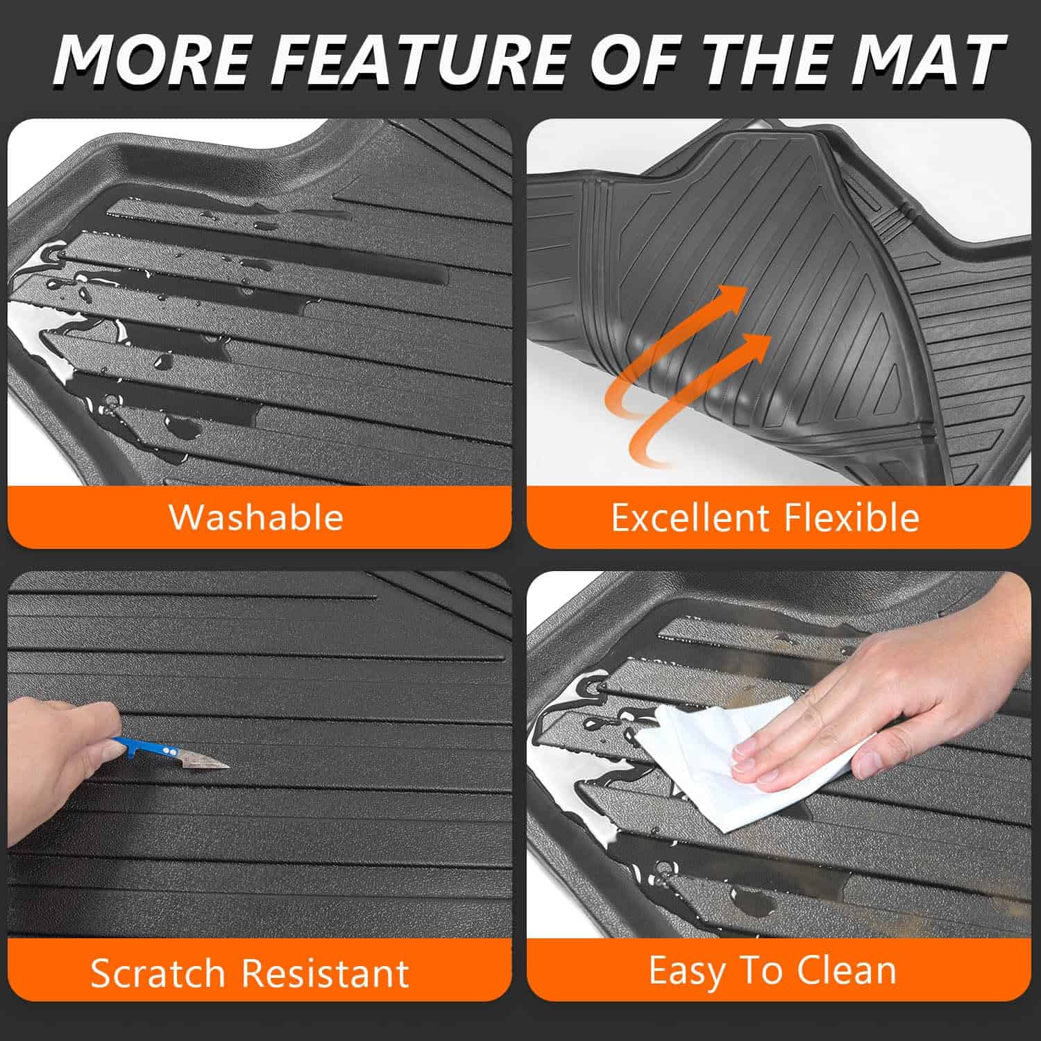 powoq Tapete para maletero Compatible con Honda Civic - Imagen 7