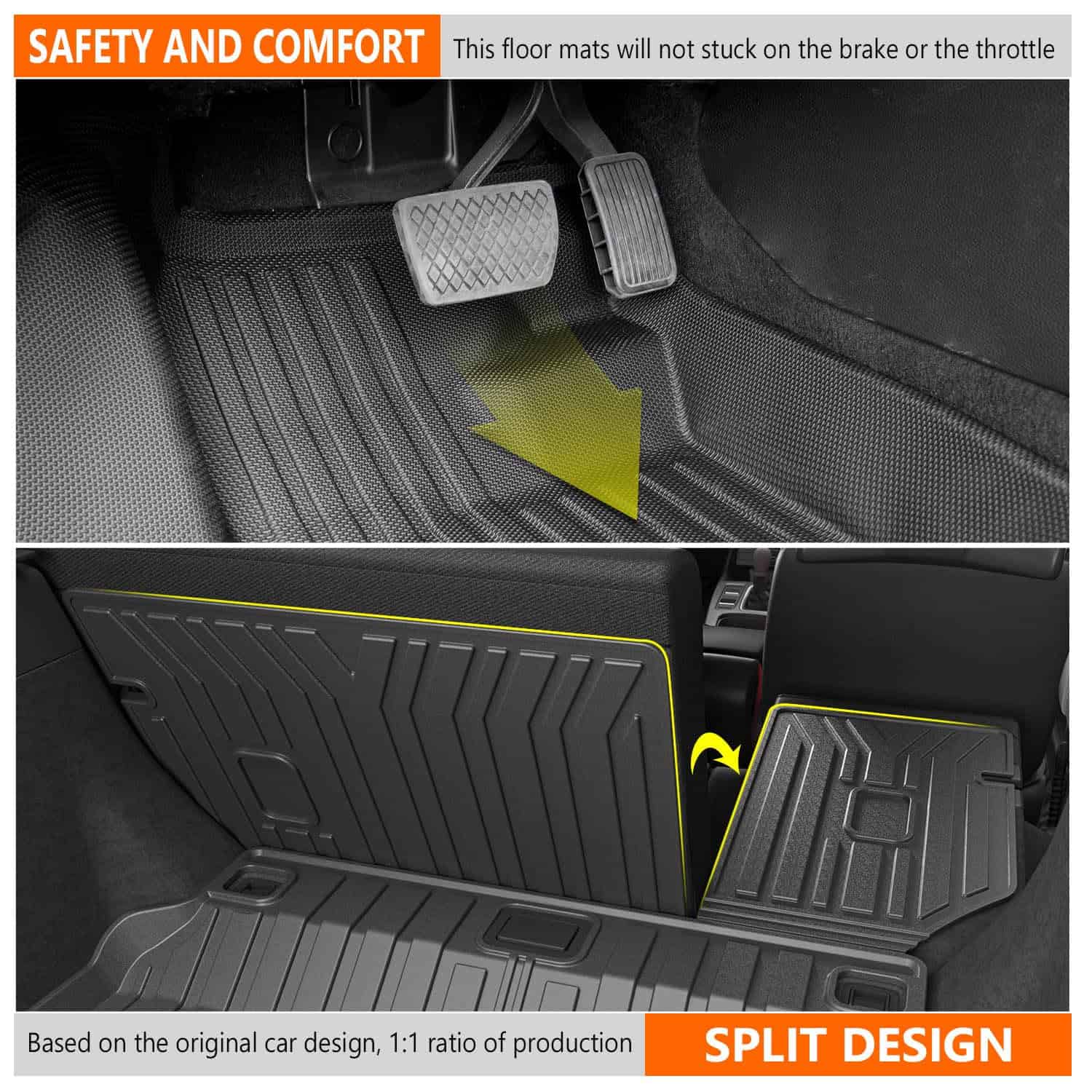 Tapete para piso compatible con Honda Civic Hatchback - Imagen 7