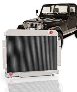 Radiador de aluminio de 3 filas Tepilauda para Jeep CJ CJ5