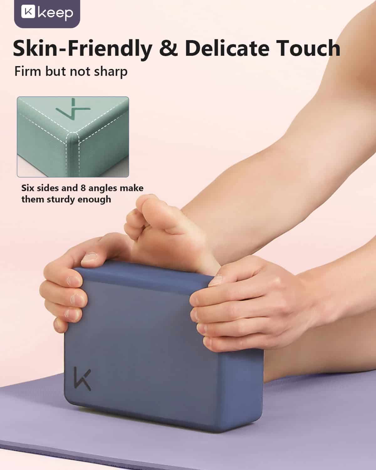 Bloque de Yoga KEEP, Paquete de 2 Bloques de Yoga de Alta - Imagen 4
