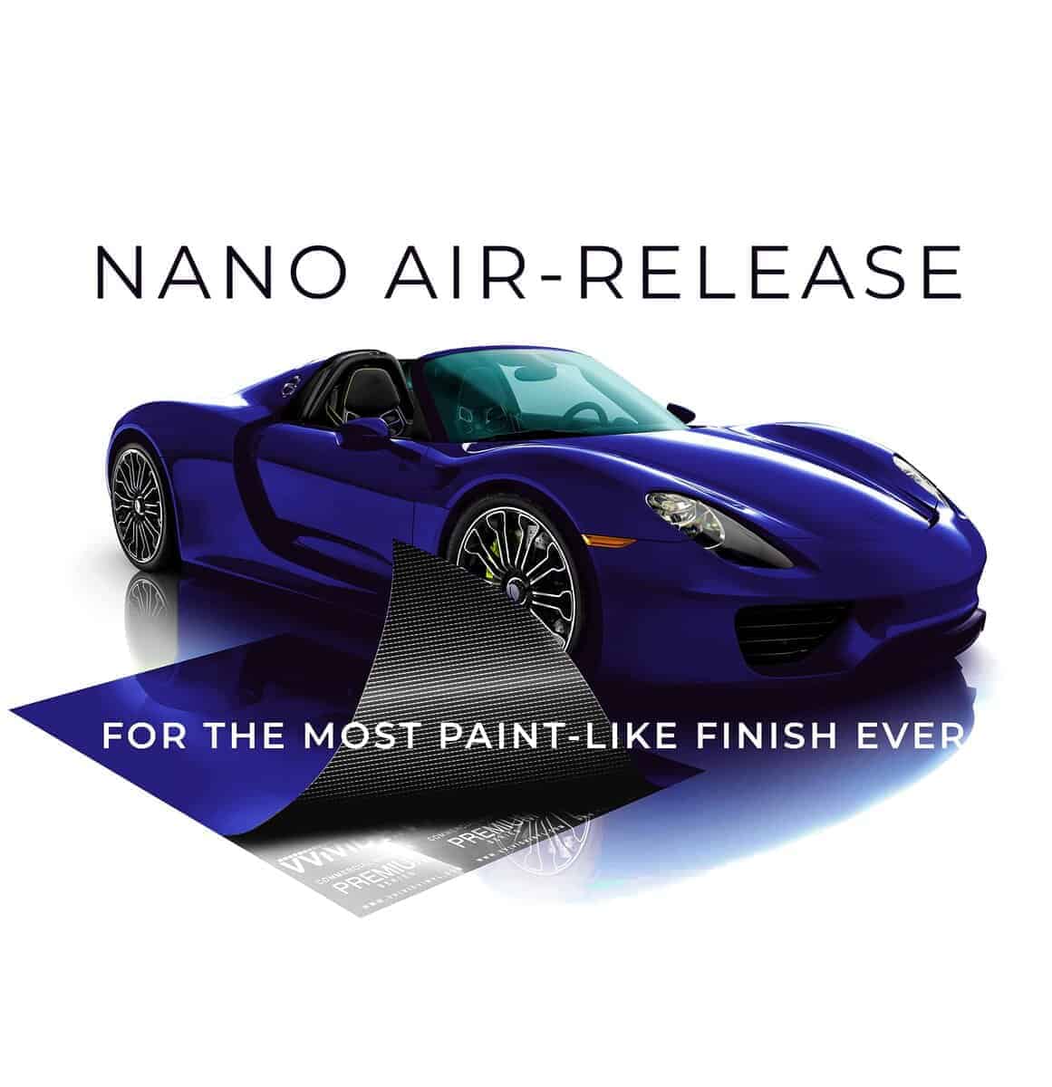 VViViD+ Ultra Gloss Neptune Pearl Blue 6ft x 5ft Película - Imagen 4