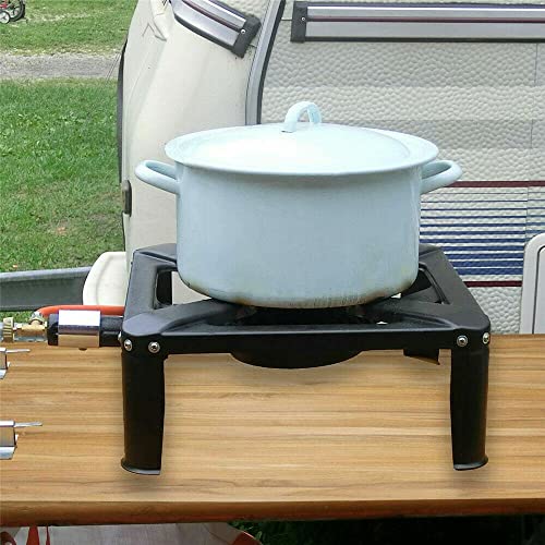Estufa de camping - Cocina de gas portátil con quemador de - Imagen 7