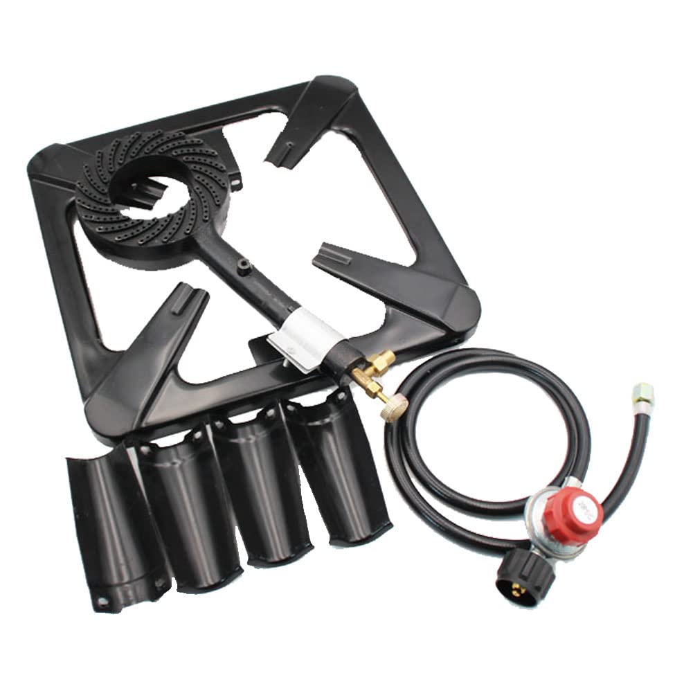 Estufa de camping - Cocina de gas portátil con quemador de - Imagen 10