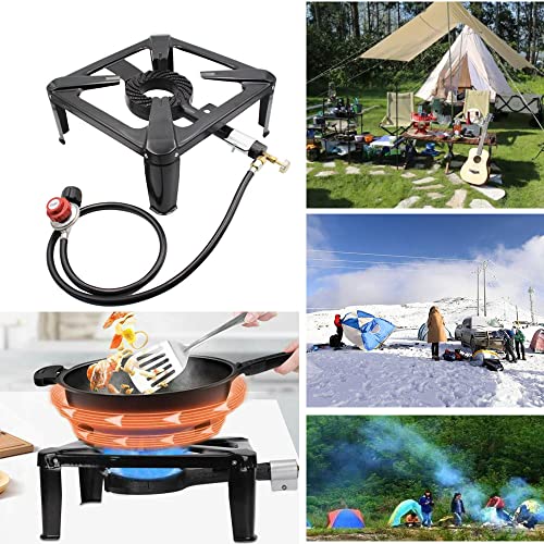 Estufa de camping - Cocina de gas portátil con quemador de - Imagen 5