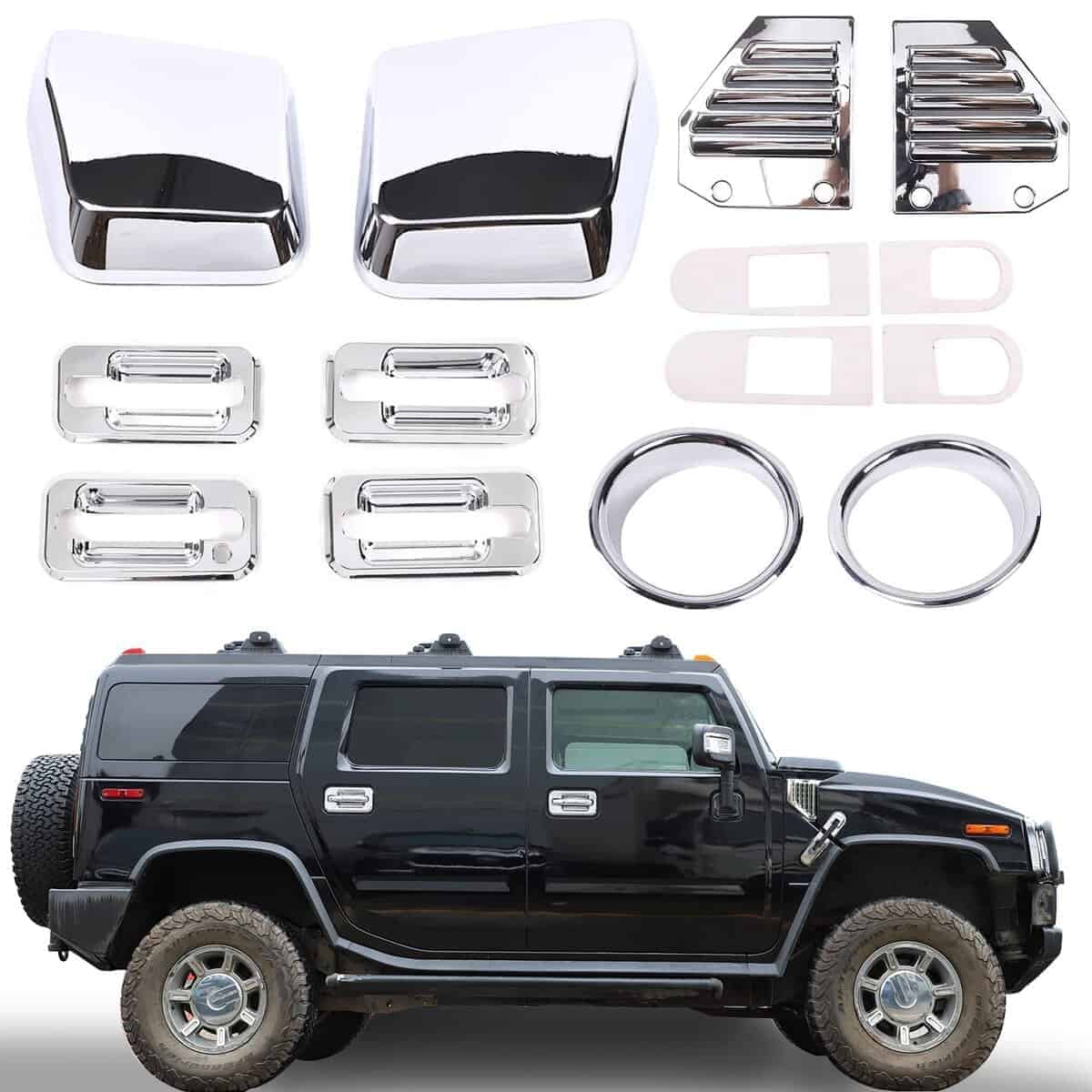 Juego completo de 14 piezas de adorno exterior para Hummer