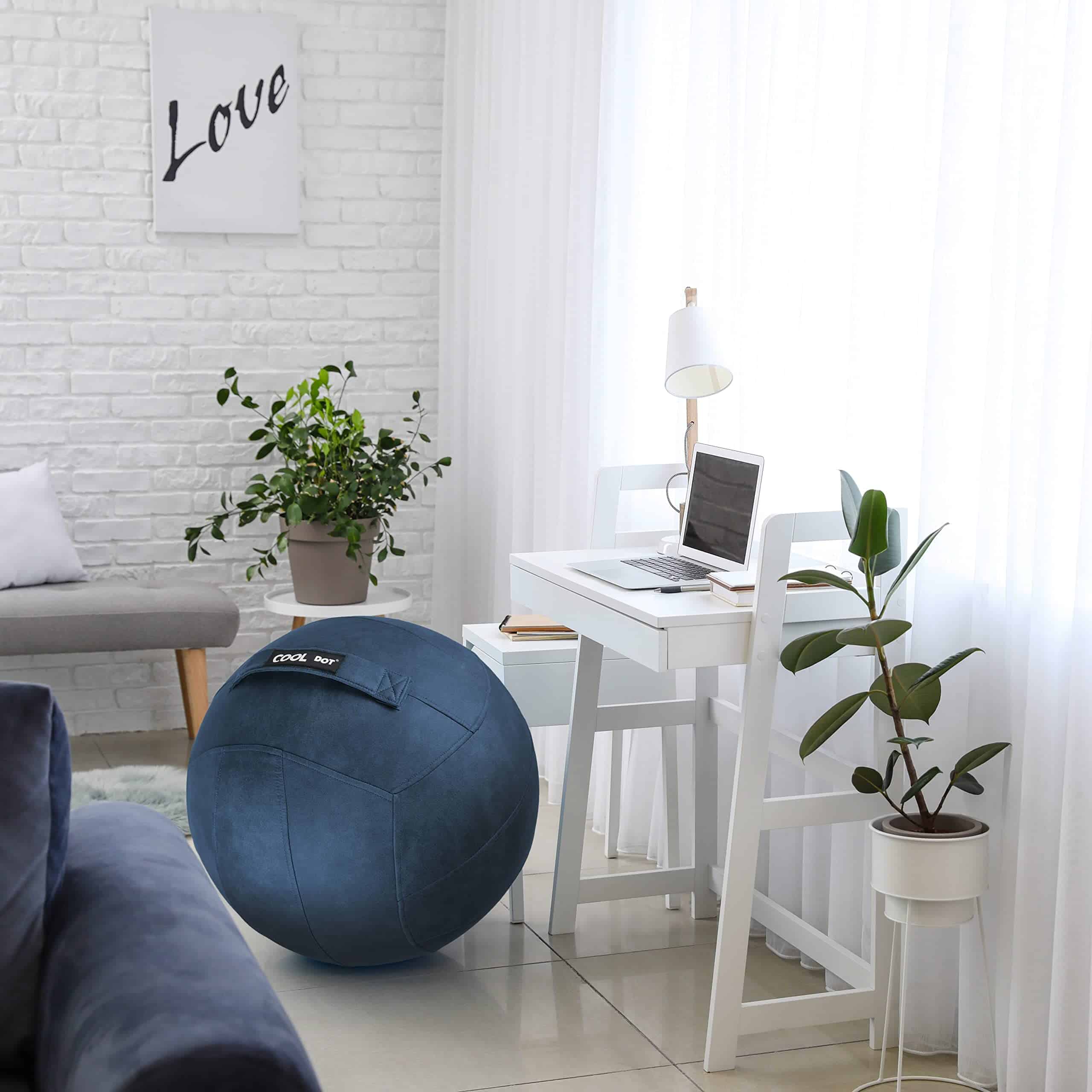 COOLDOT Pelota de Yoga Pelota de Pilates Silla de Asiento - Imagen 7