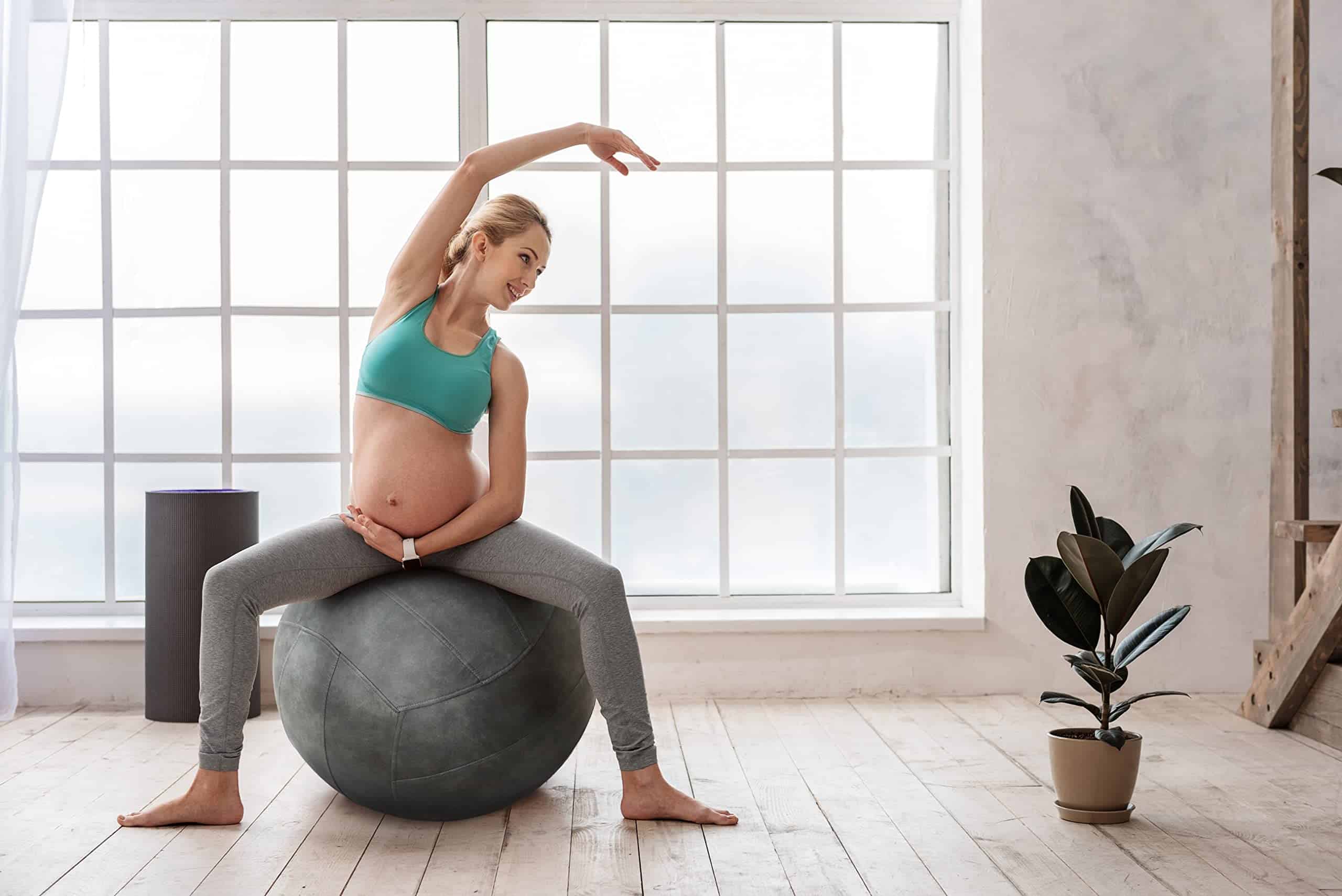 COOLDOT Yoga Ball Pilates Ball Seat Chair Home Office - Imagen 4