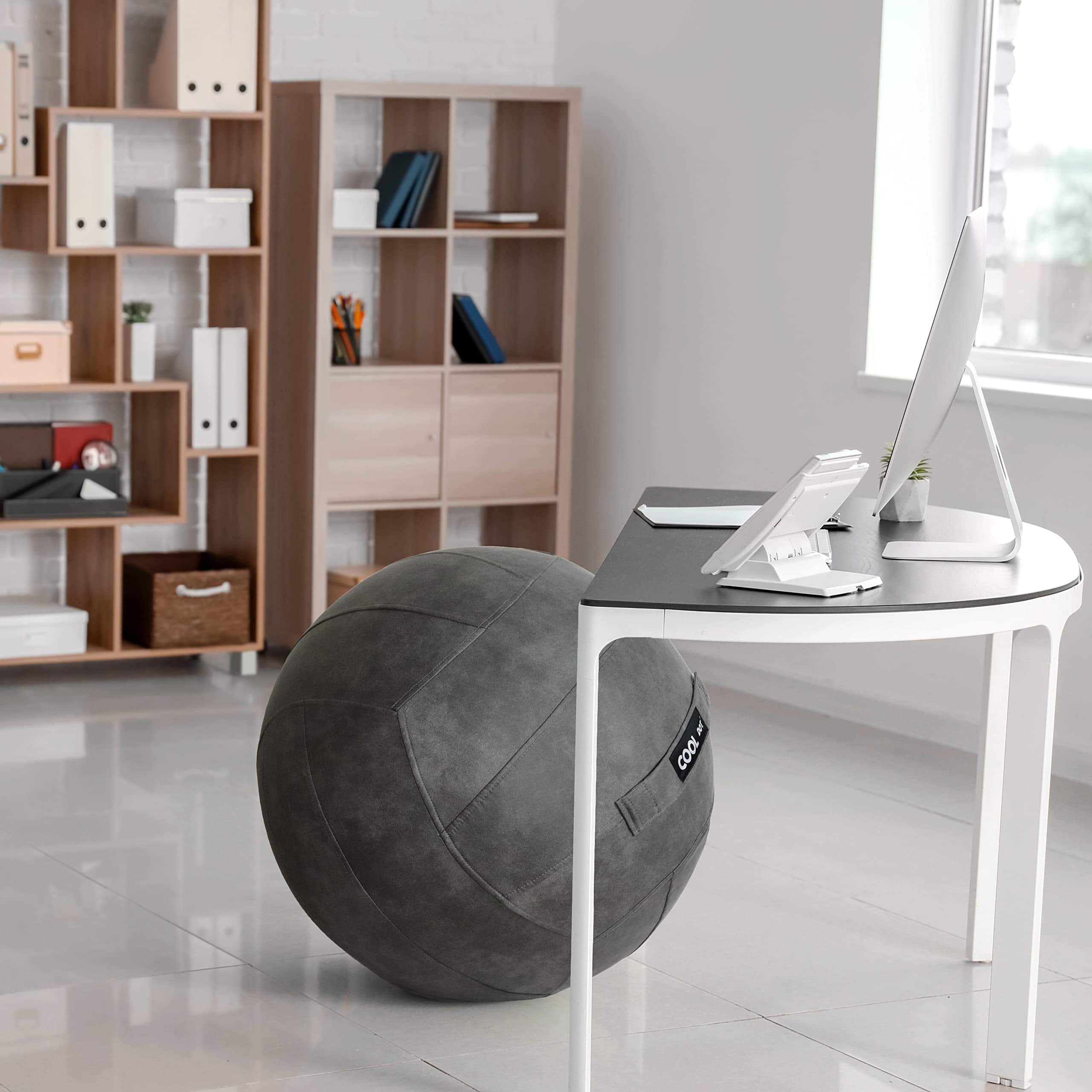 COOLDOT Yoga Ball Pilates Ball Seat Chair Home Office - Imagen 8