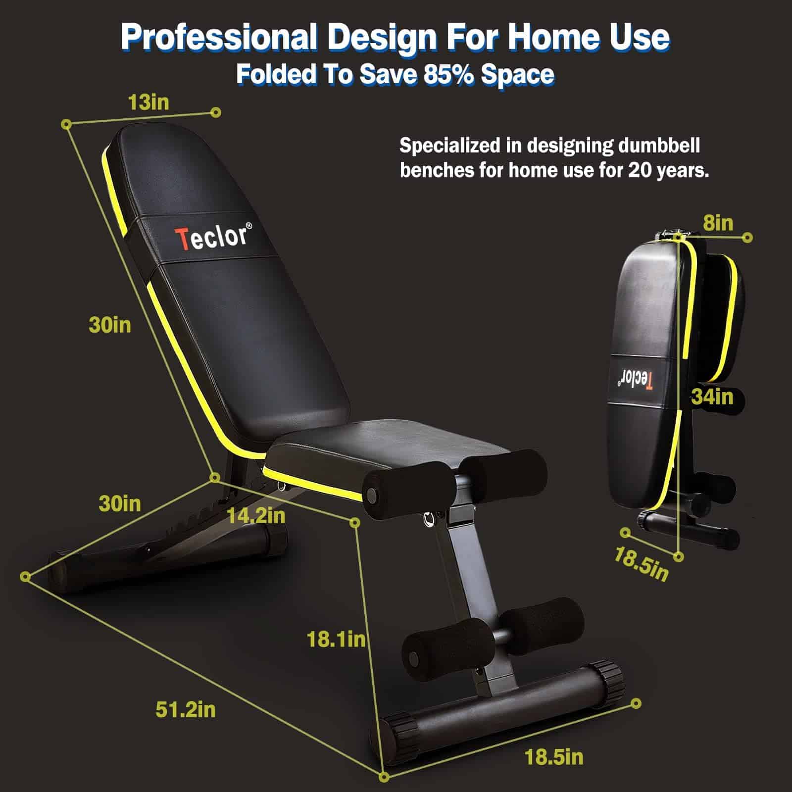 Banco de Pesas Teclor, Banco de Entrenamiento de Fuerza - Imagen 8