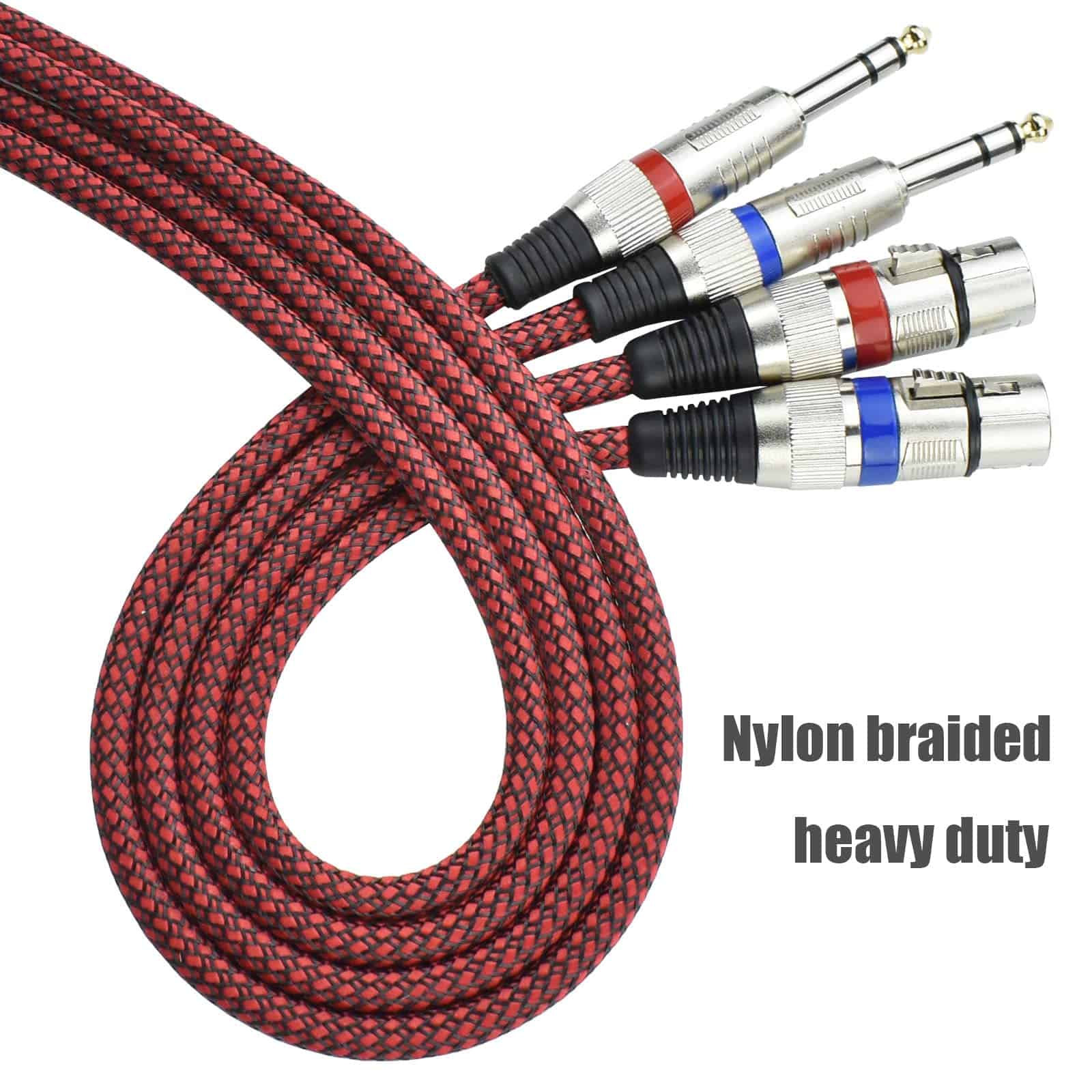 Adaptador de Cable XLR Hembra a 1/4" TRS Equilibrado, 15 - Imagen 4