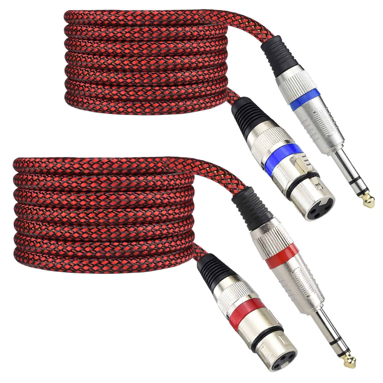 Adaptador de Cable XLR Hembra a 1/4" TRS Equilibrado, 15