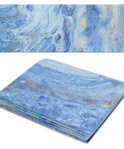 Tapete de Yoga Plegable de Gamuza Estampada Antideslizante