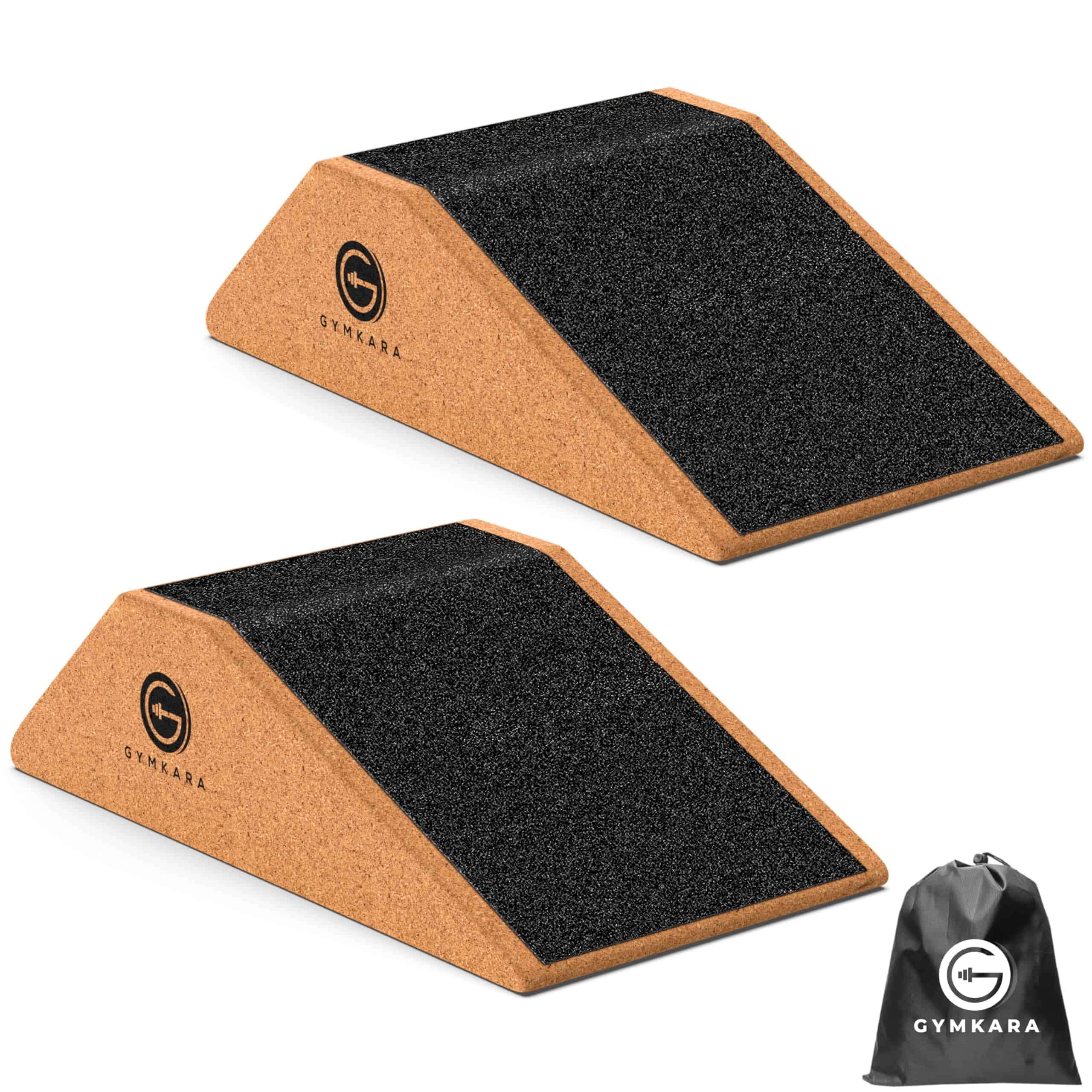 Gymkara Squat Wedge Block Cork 2 Pack - Bloque de Cuña de