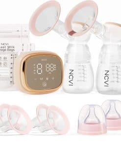 Extractor de leche eléctrico doble NCVI 8102, batería