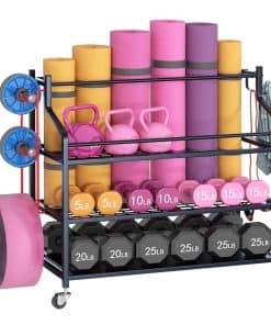 Carrito de Almacenamiento para Gimnasio en Casa VILAWLENCE