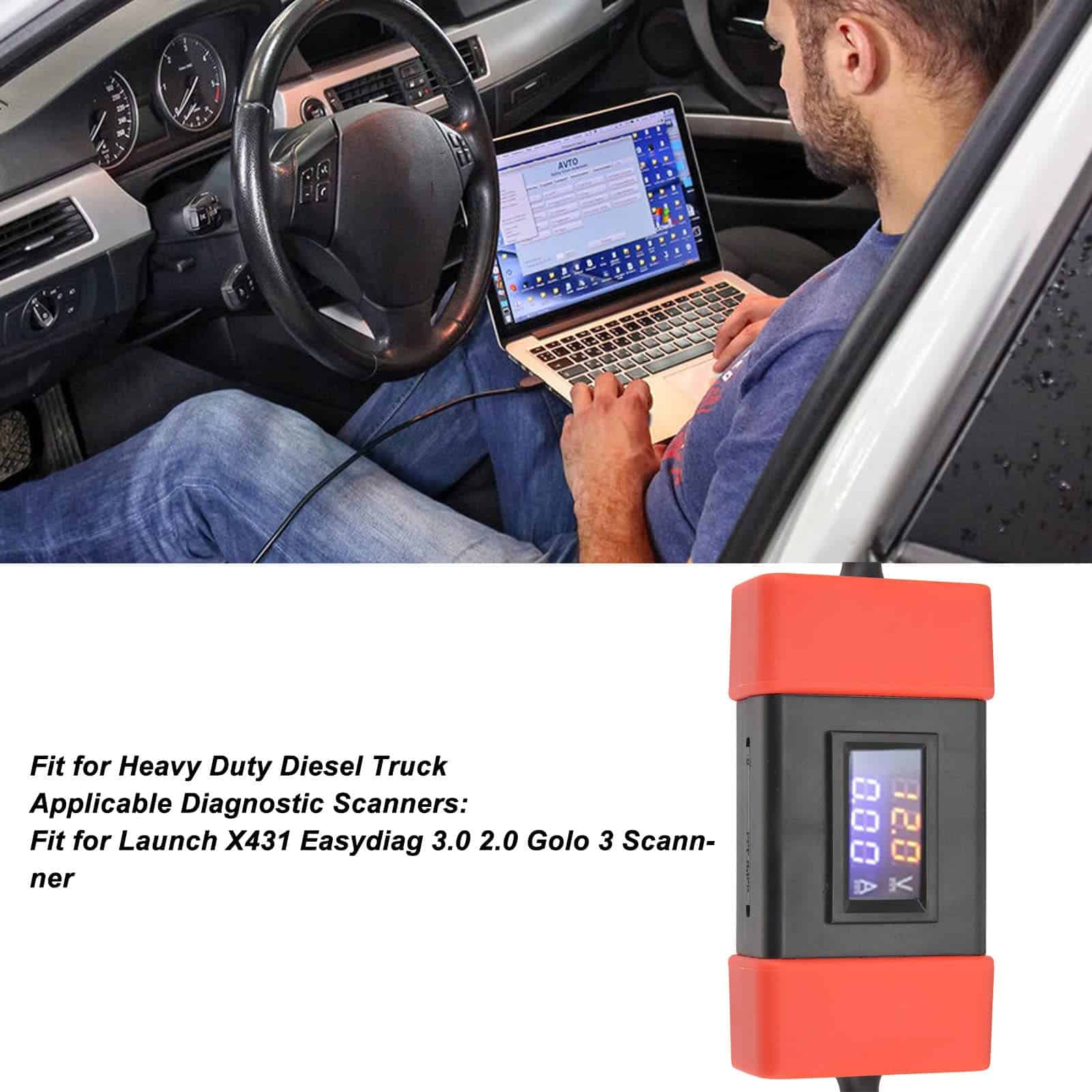 Adaptador de Cable Escáner Diagnóstico de Camiones OBD2 - Imagen 4