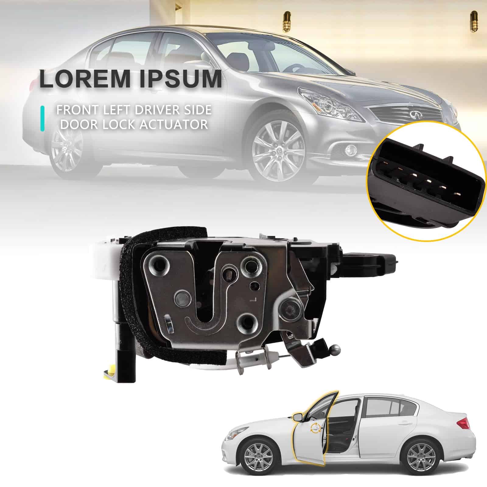 Actuador de cerradura de puerta delantera izquierda del - Imagen 3