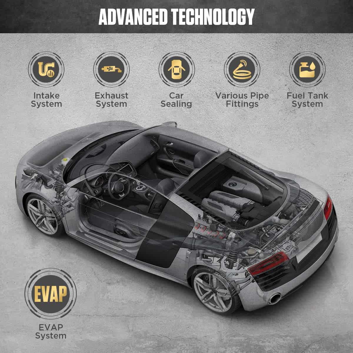 AUTOOL Automotive Smoke Machine Leak Detector, Detector de - Imagen 6