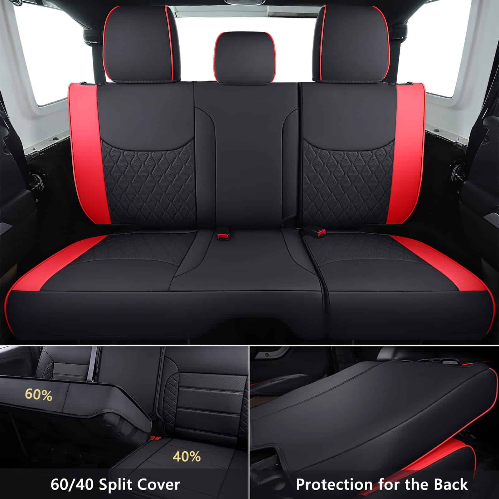 Cubiertas de Asiento Coverado para Jeep Wrangler JK JL de 4 - Imagen 5