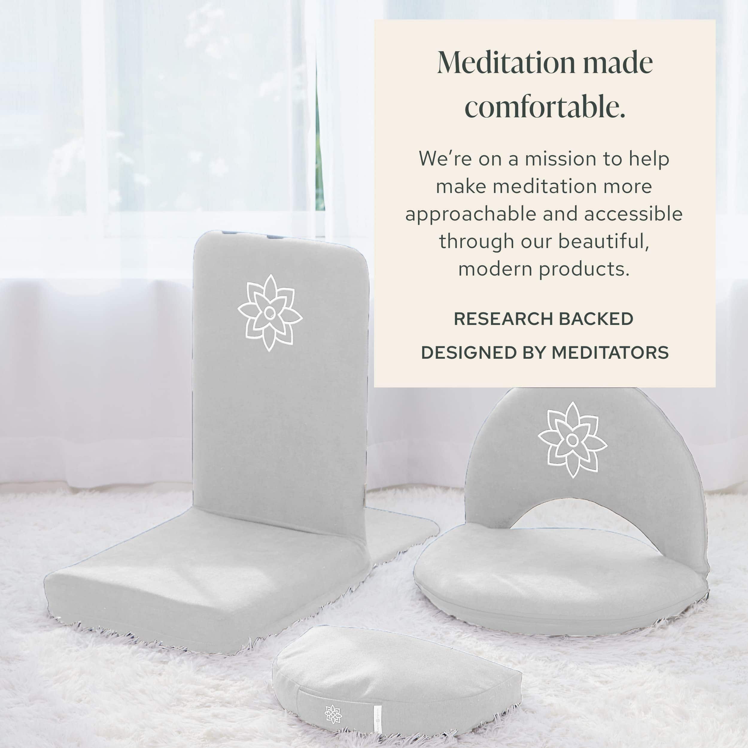 Silla de Meditación Plegable Mindful Modern -Blanco Clásico - Imagen 9