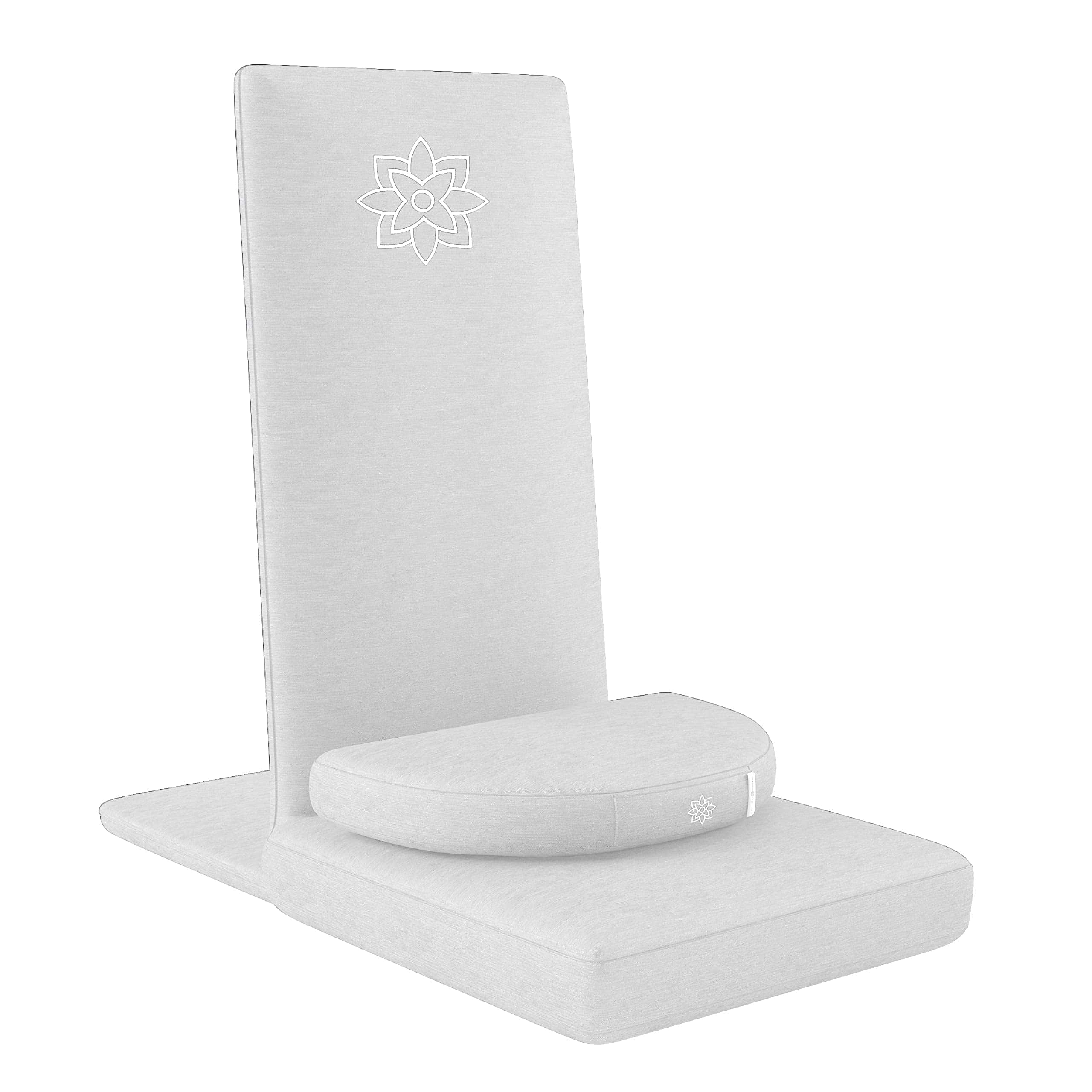 Silla de Meditación Plegable Mindful Modern -Blanco Clásico