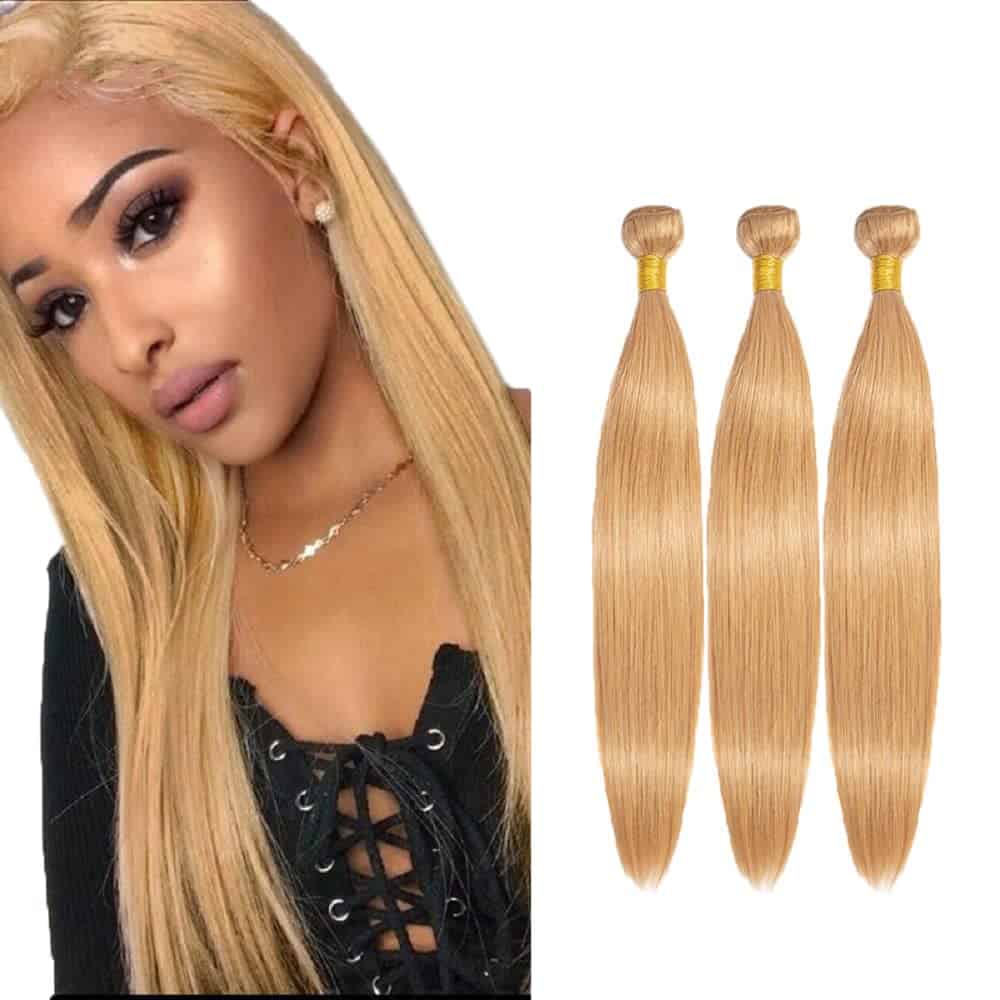 Paquetes de Miel Rubia - Extensiones de Cabello Humano