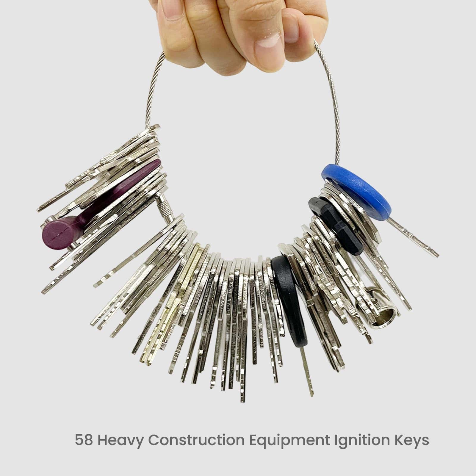 58 Pcs Conjunto de Llaves de Encendido para Equipos Pesados - Imagen 6