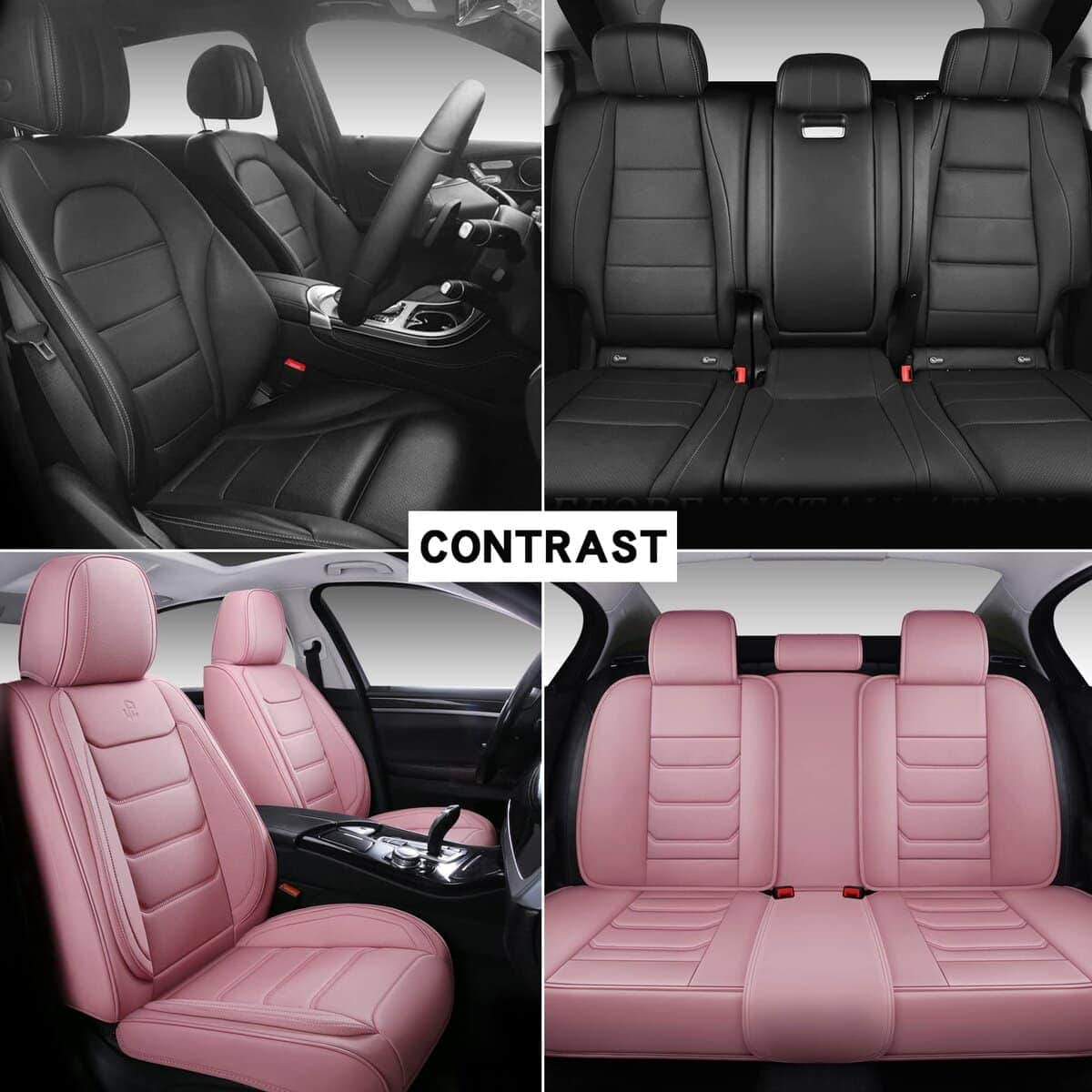 Cubierta de Asiento de Coche de Cuero Sintético Completa - Imagen 7