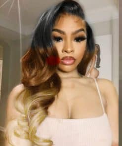 Pelucas rubias para mujeres blancas de pelo largo ondulado